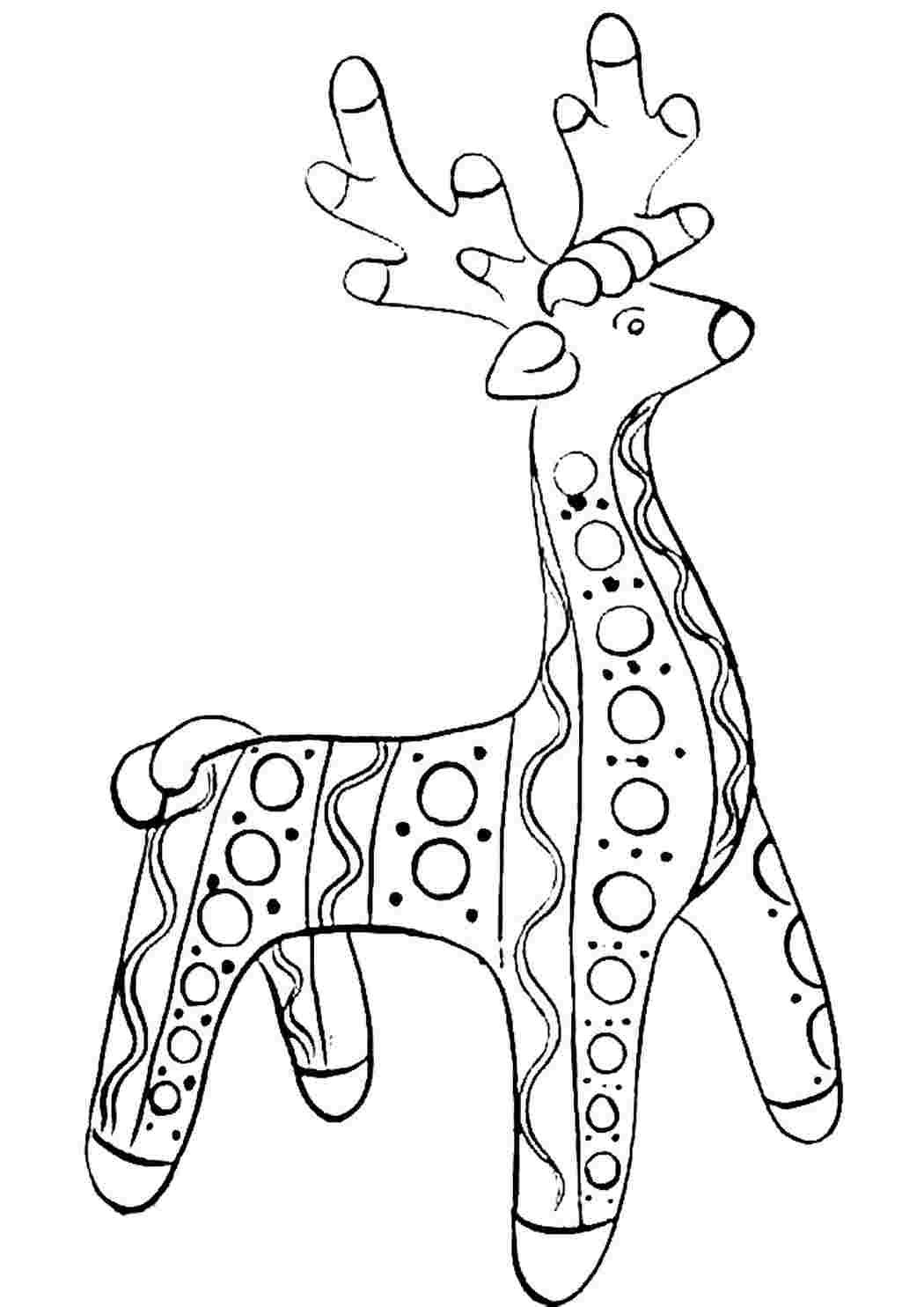 Дымковская игрушка лошадка раскраска для детей