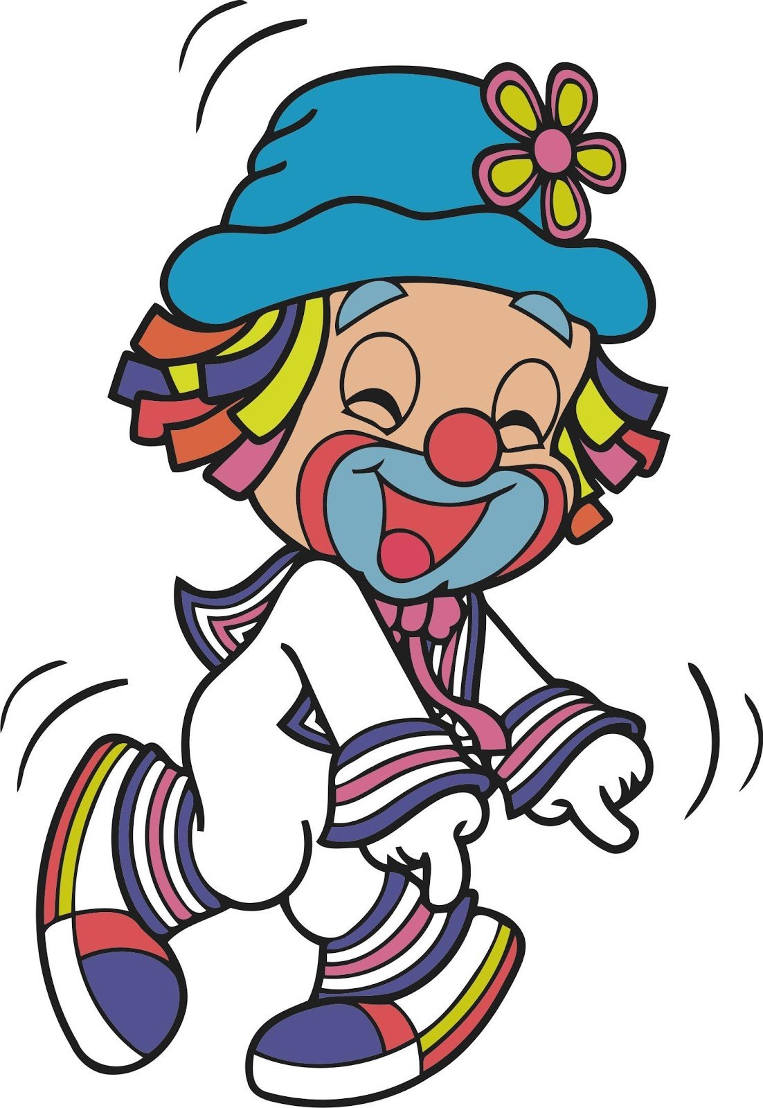 Клоун раскраска