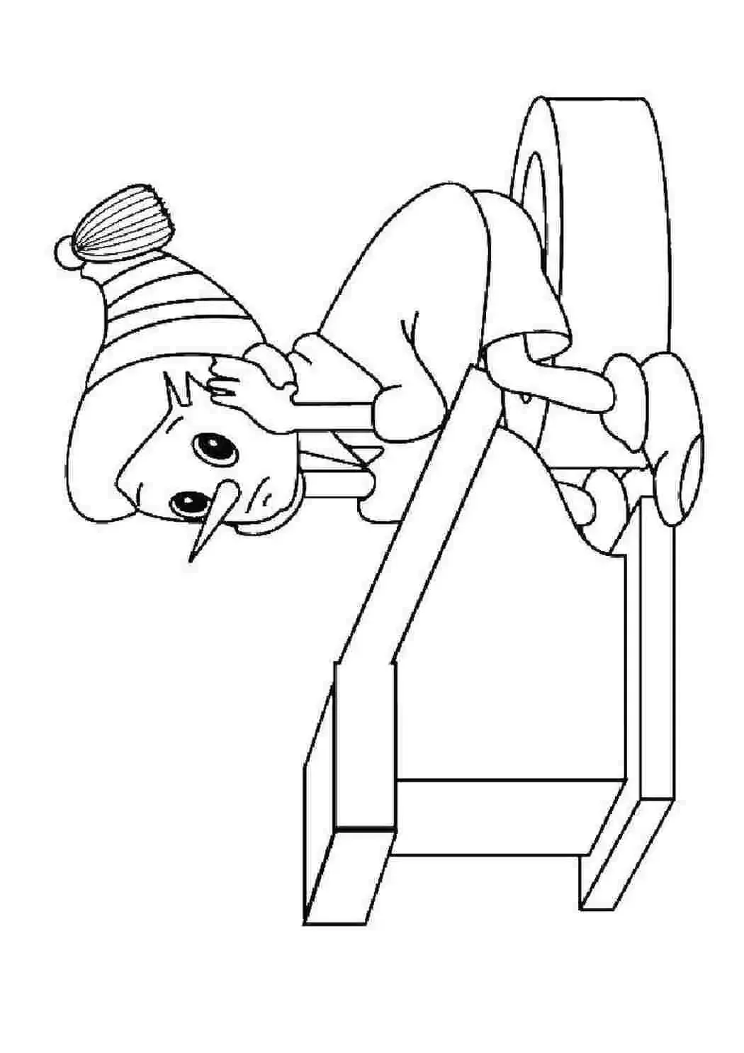 Раскраска. Пиноккио