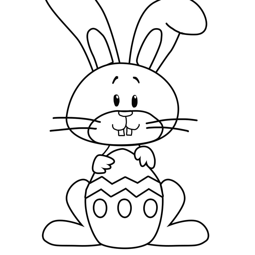 Зайчик рисунок для детей