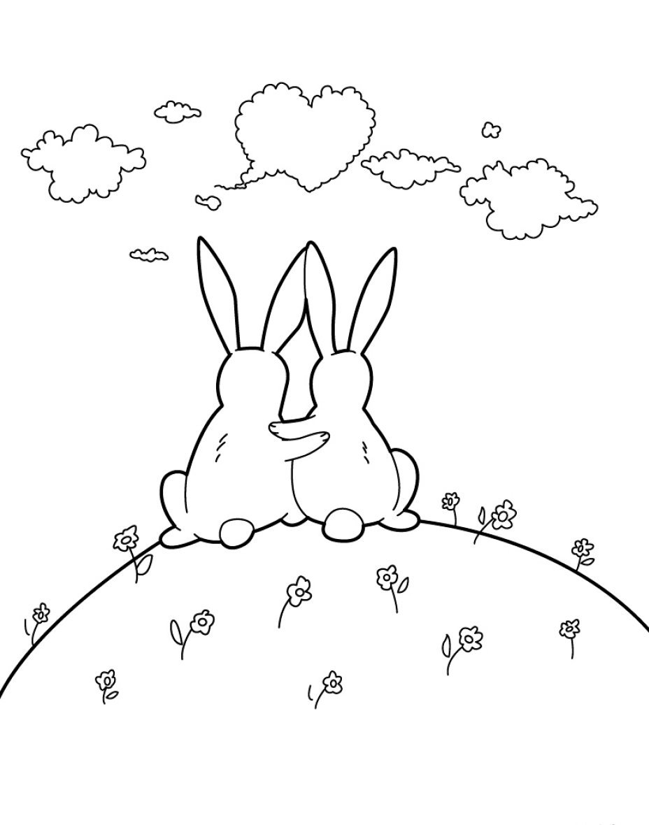 Зайка для рисования