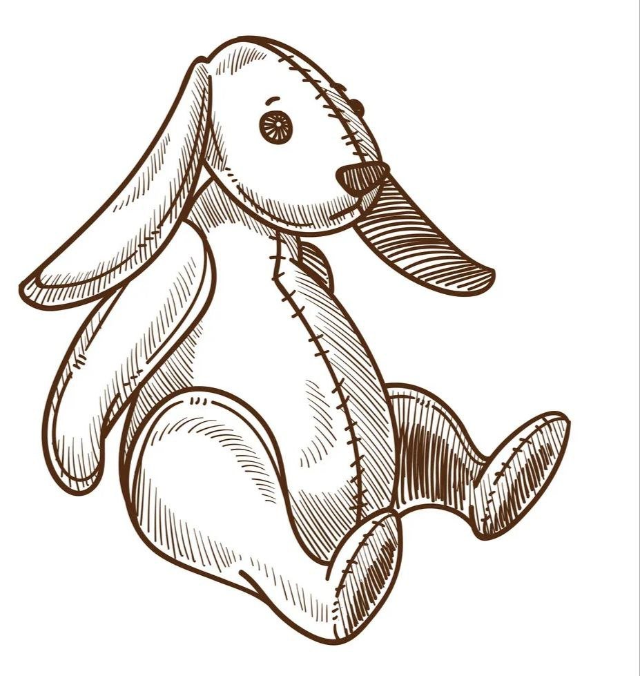 Мишка игрушка раскраска