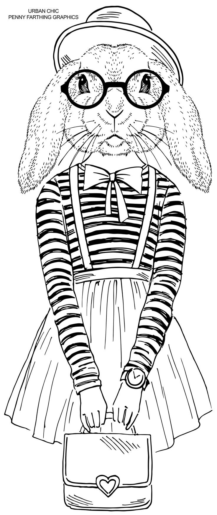 Модные котики раскраска