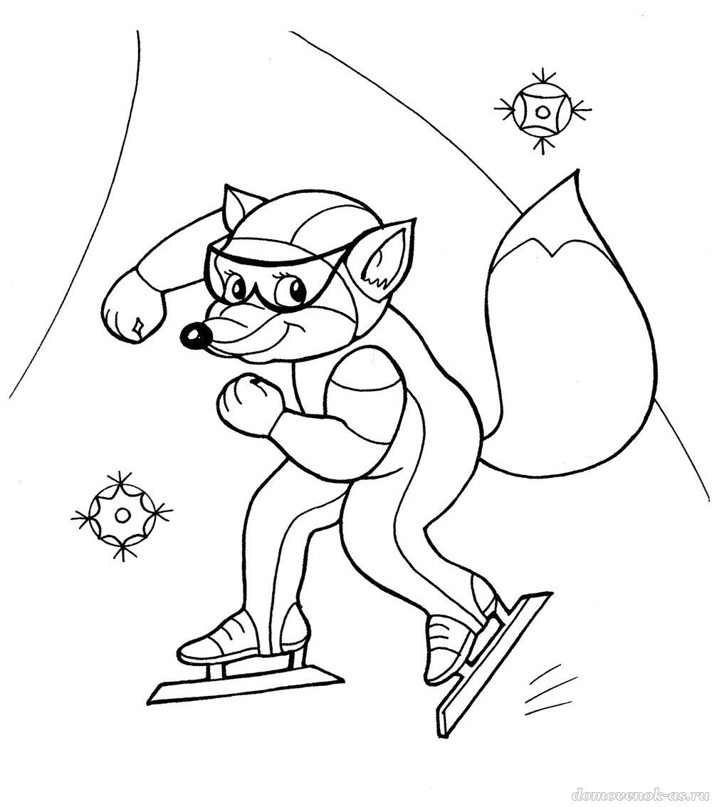 Раскраска из сказки лиса и журавль