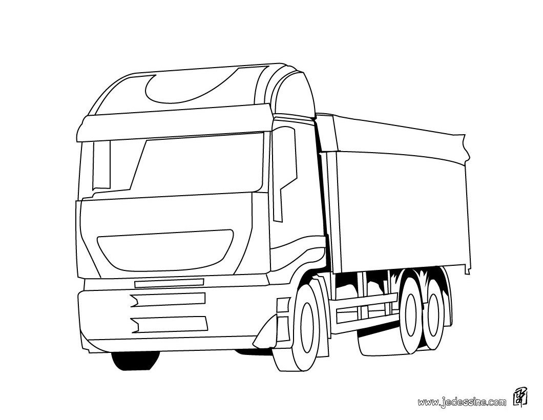Раскраска грузовик Volvo fh12