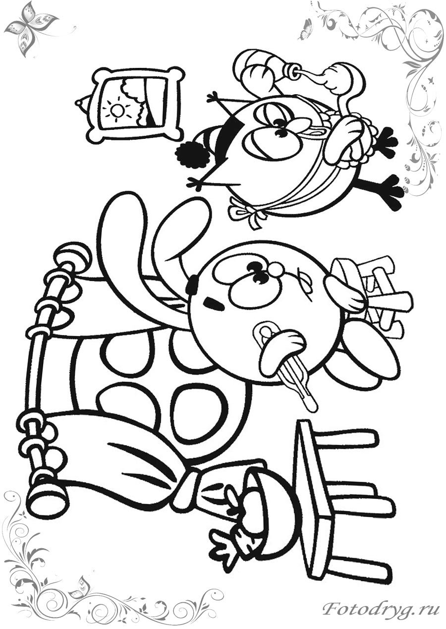 Нюша раскраска