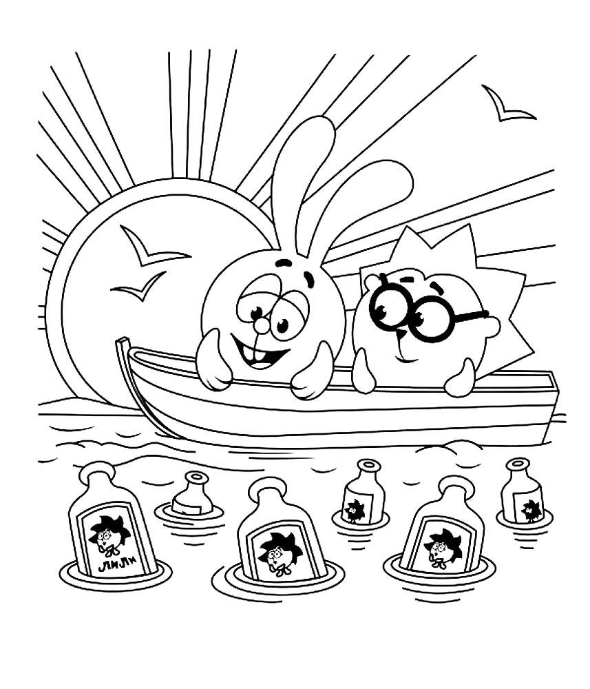 Раскраска «Смешарики»