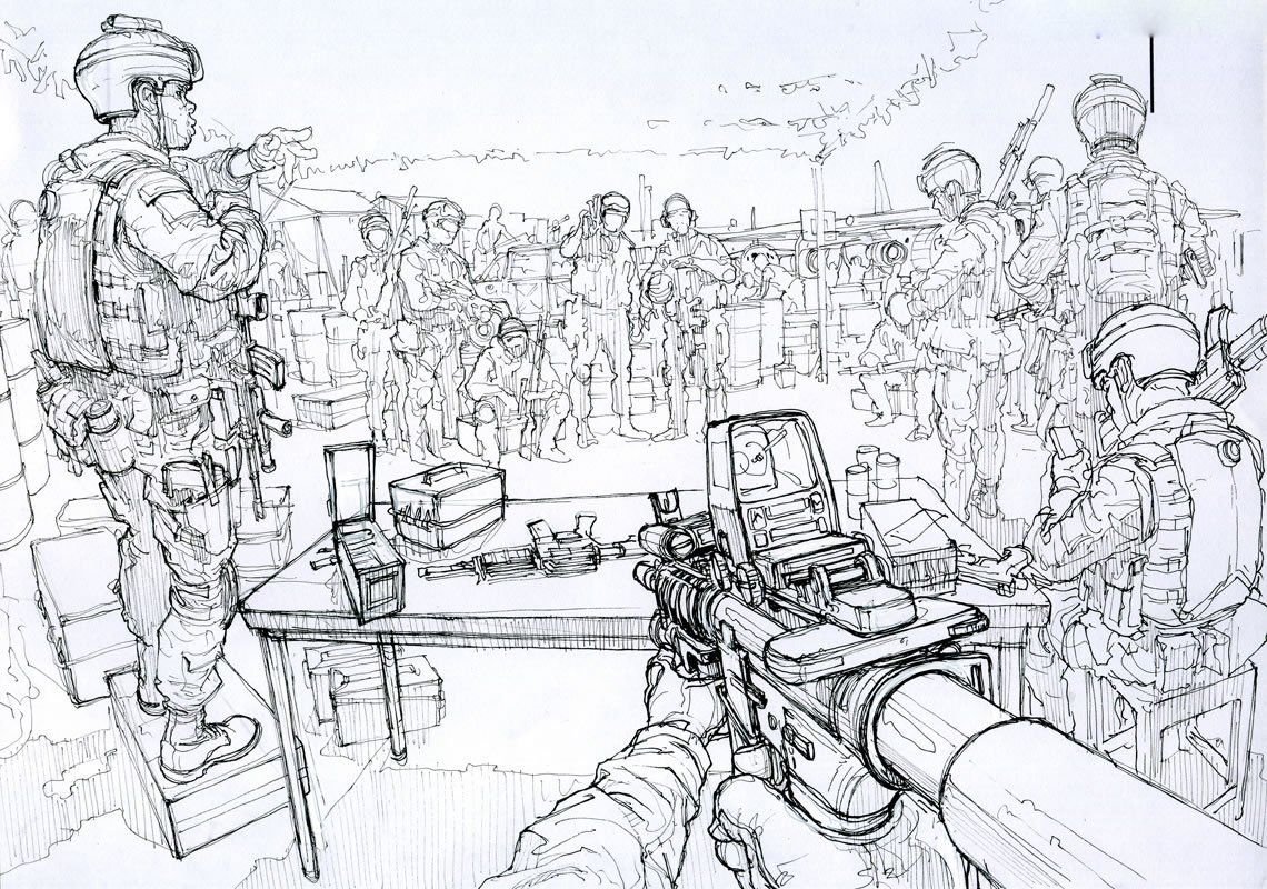 Военные рисунки для срисовки
