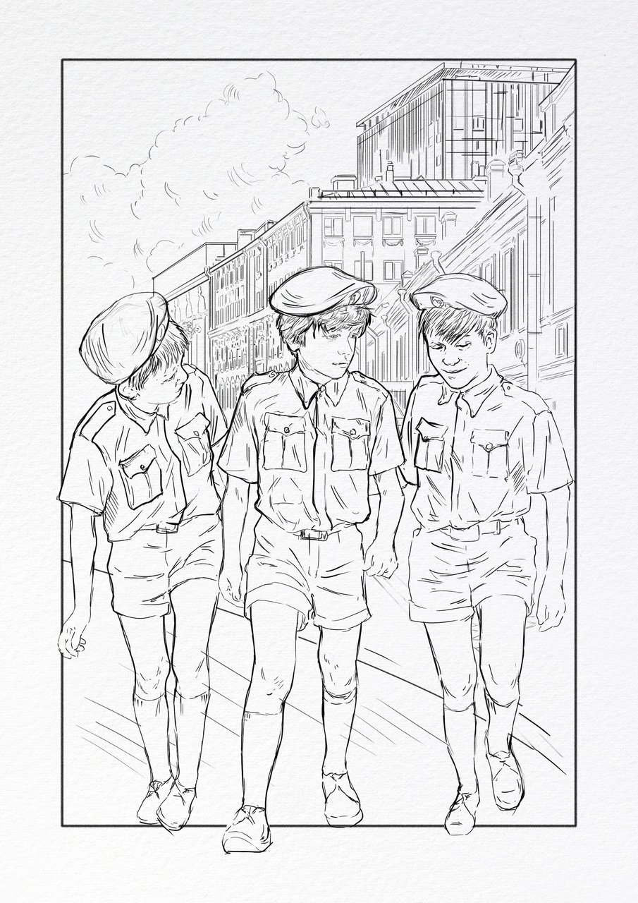 Раскраска кадеты