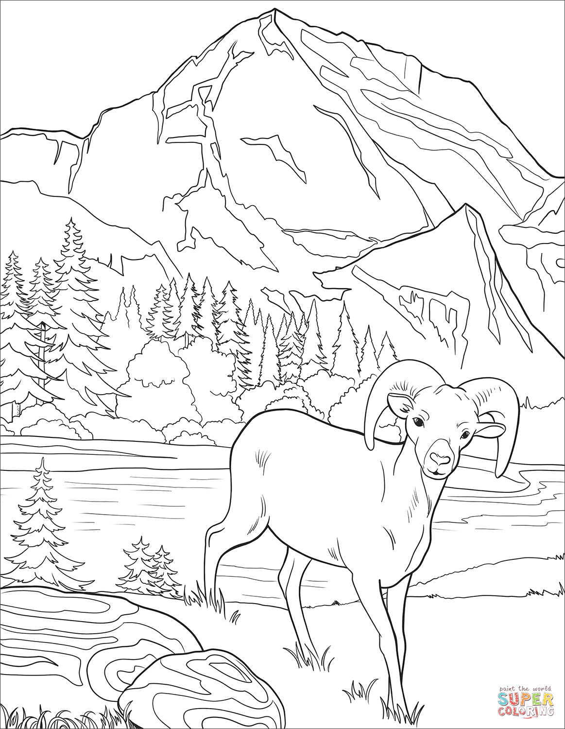 Раскраски природа Казахстана для детей