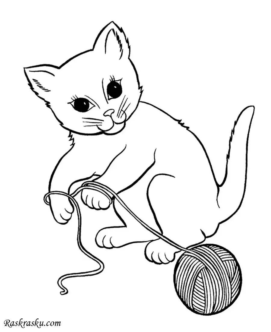 Раскраска. Котики