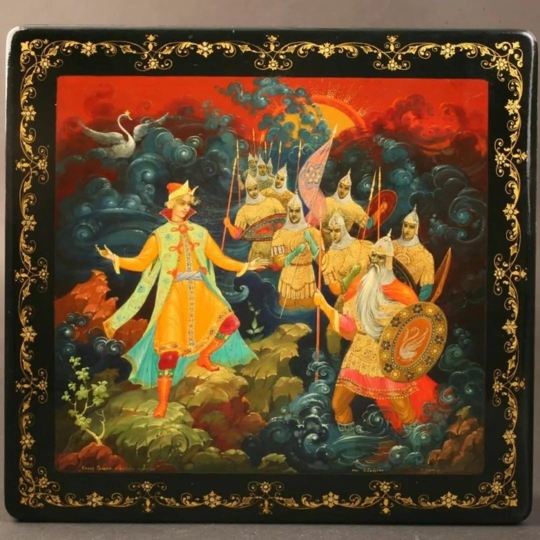 Палехская миниатюра коллаж