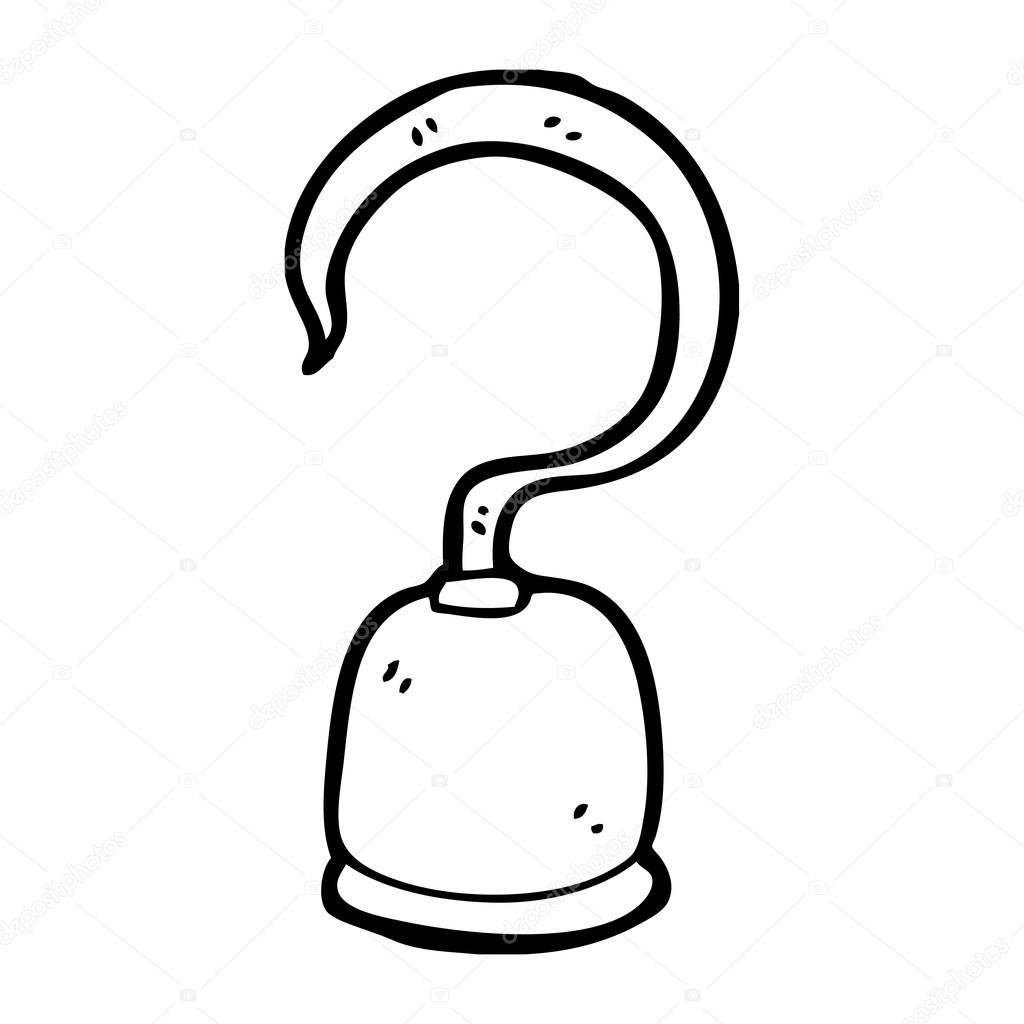 Крюк трафарет