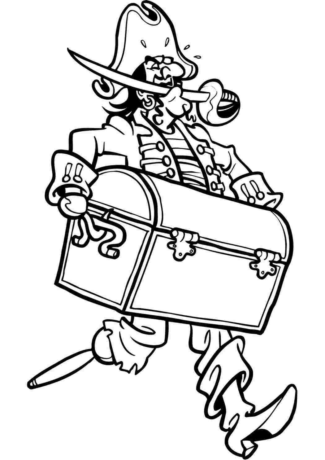 Питер Пэн и пираты раскраска