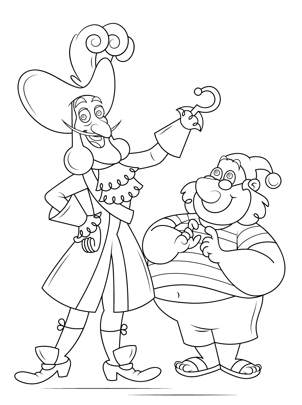 Крюк пирата раскраска