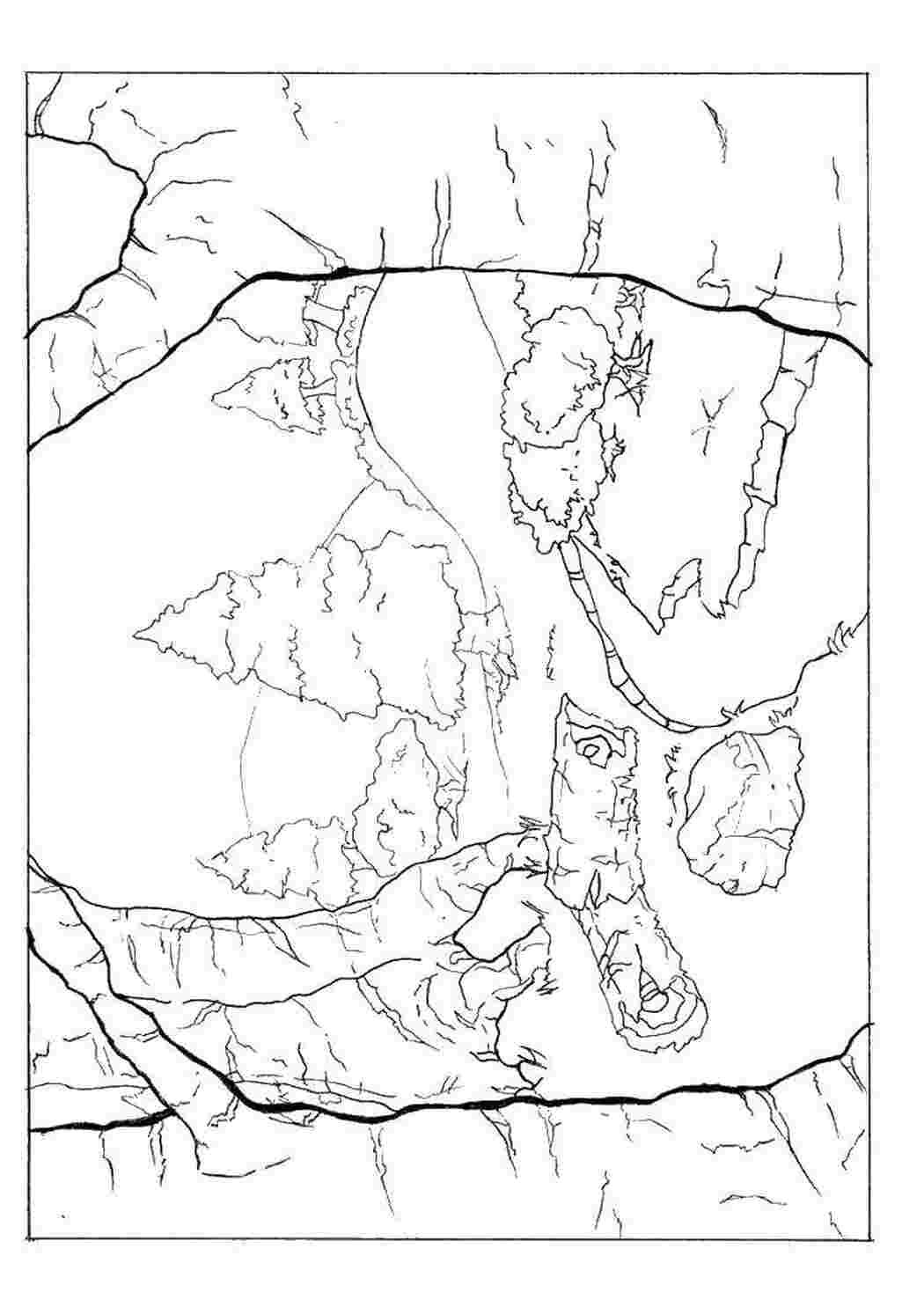 Роща карандашом