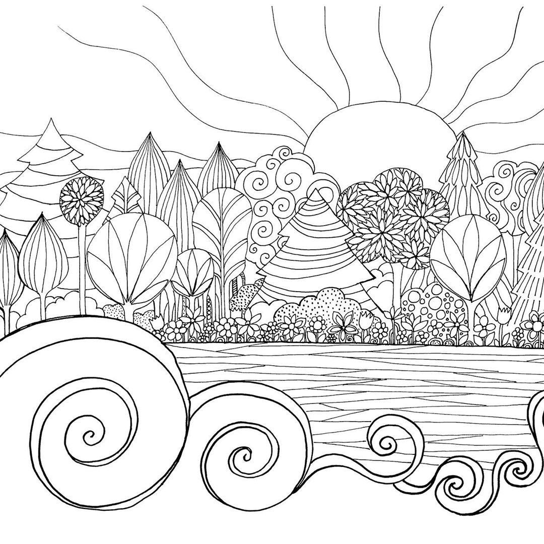 Контурные пейзажи