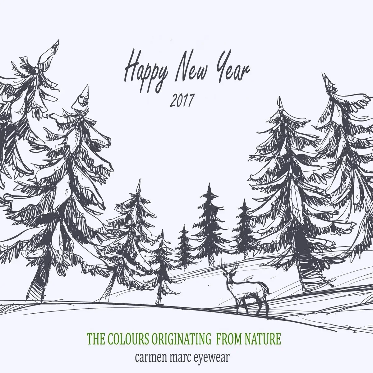 Новогодние постеры в скандинавском стиле