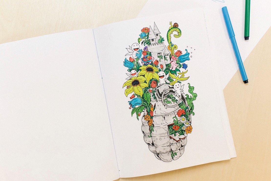 Переполох дудлов раскраска