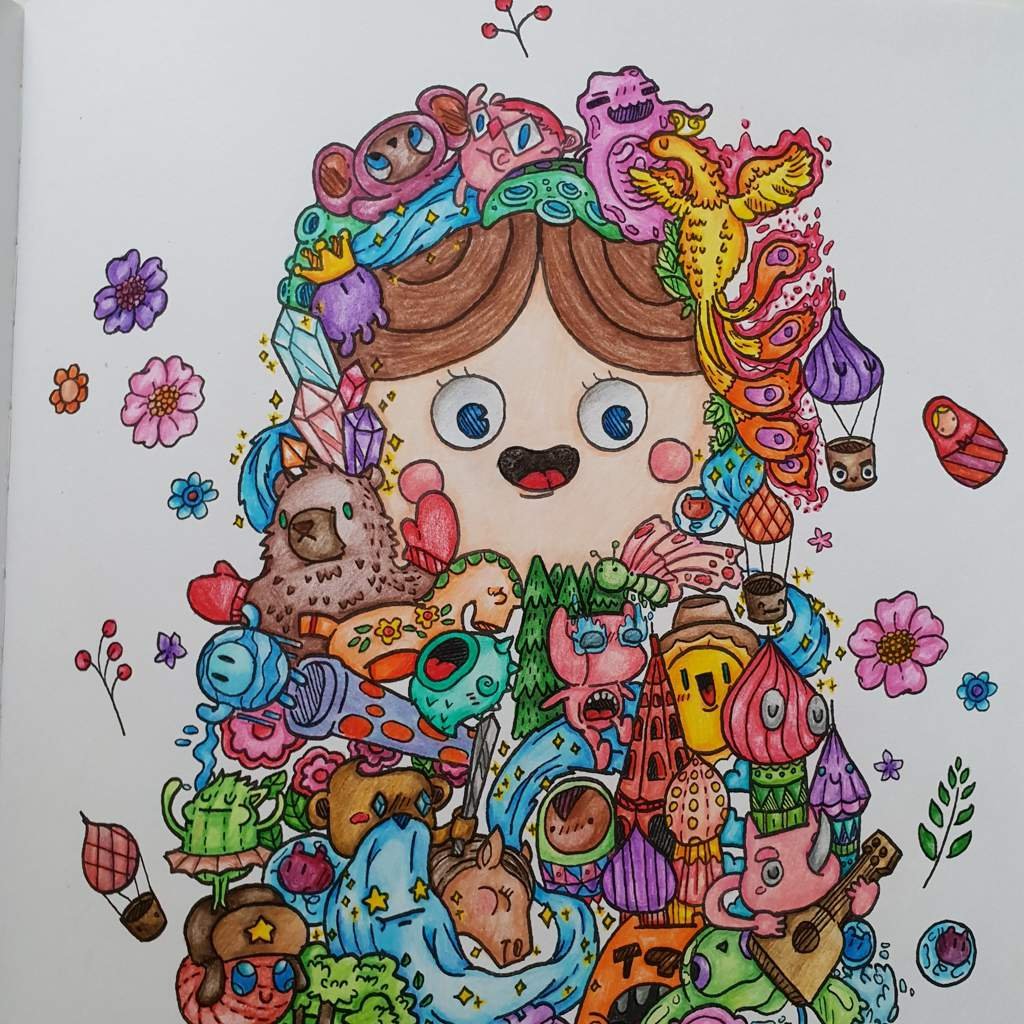 Раскраски сложные маркерами