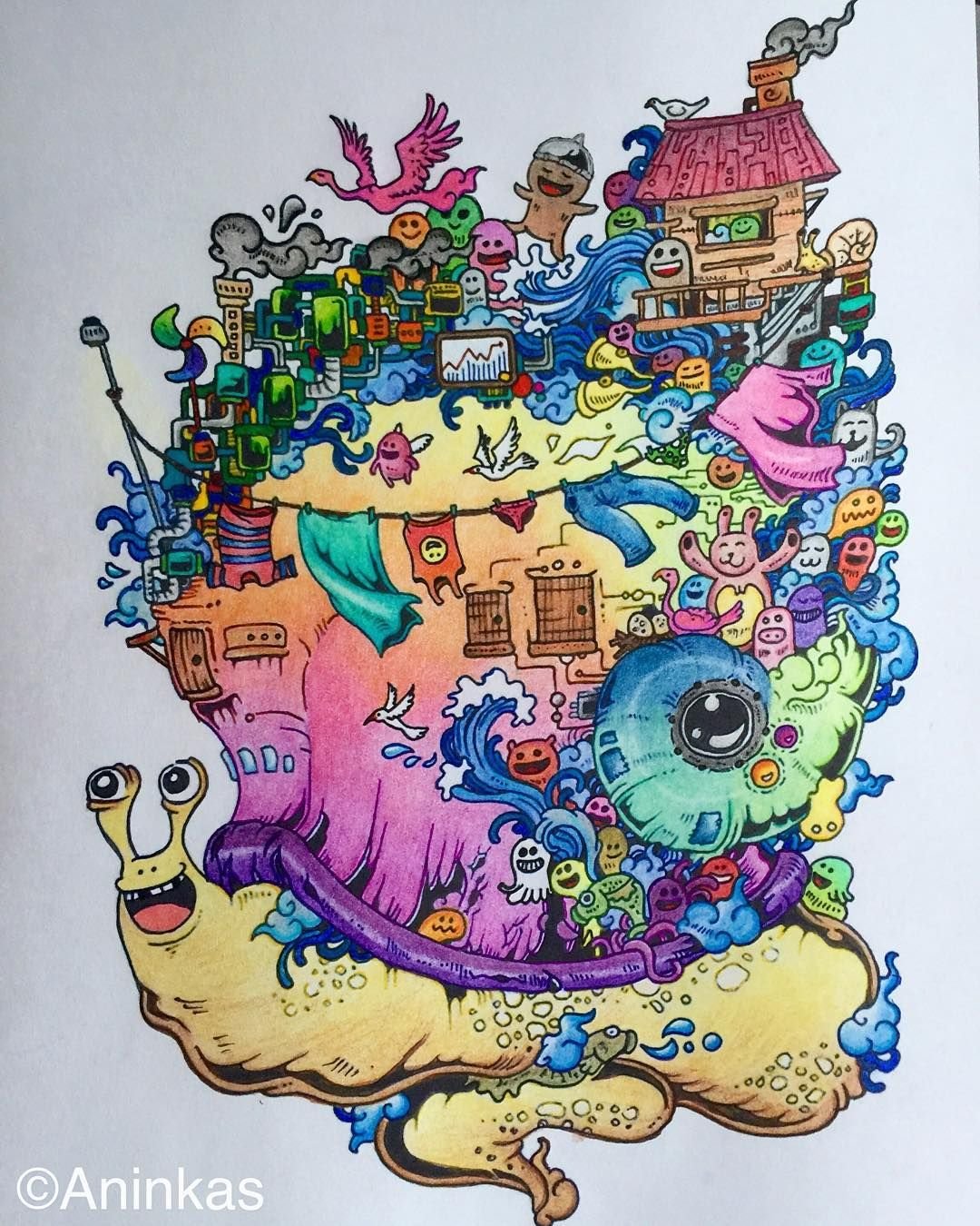 Раскраски антистресс дудлы