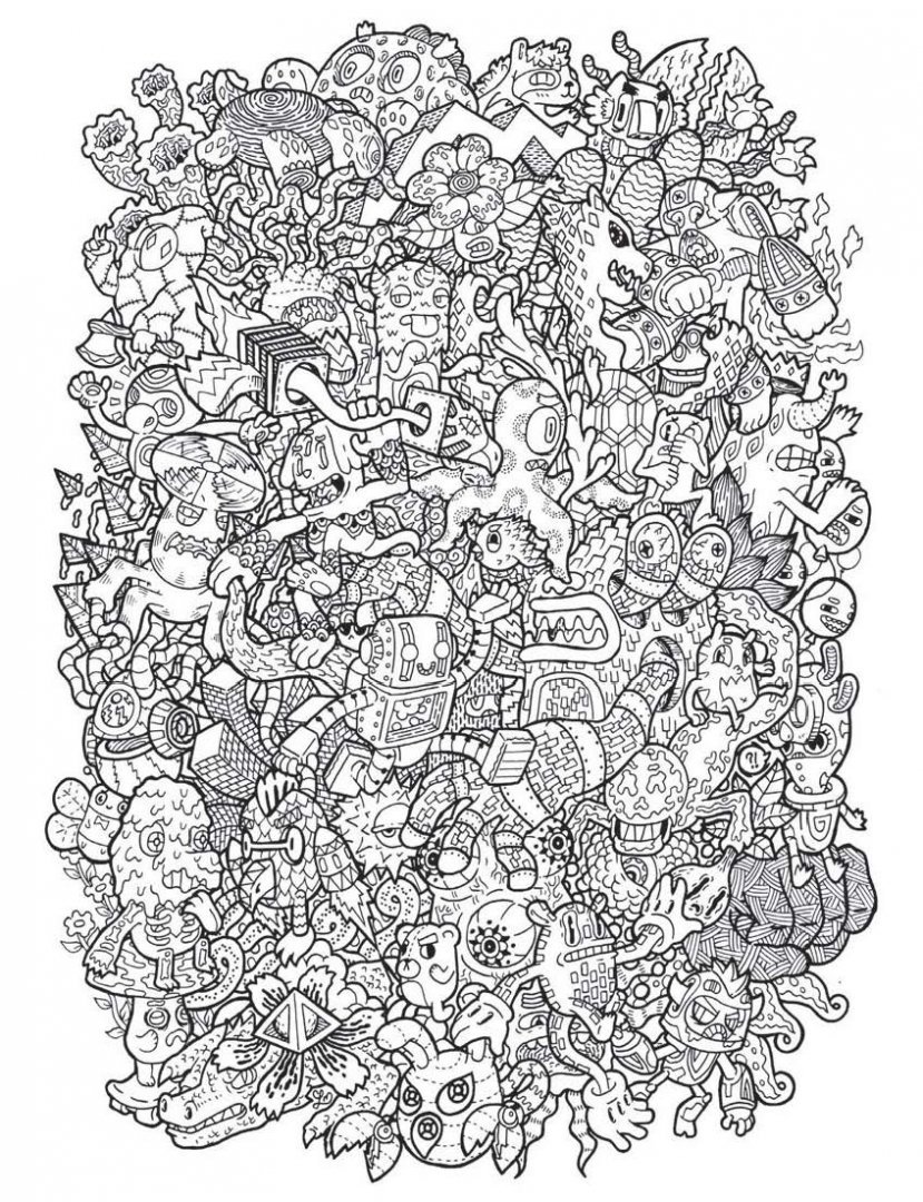 Переполох дудлов раскраска