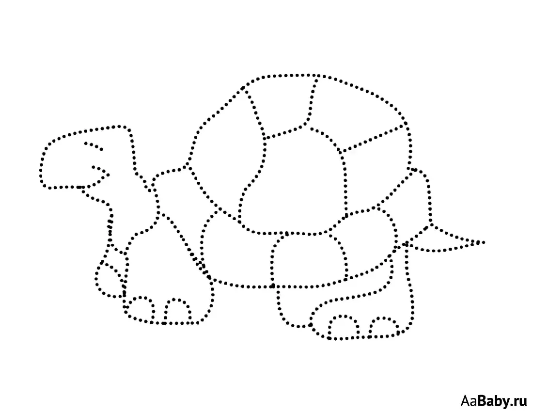 Раскрашивание по точкам для детей