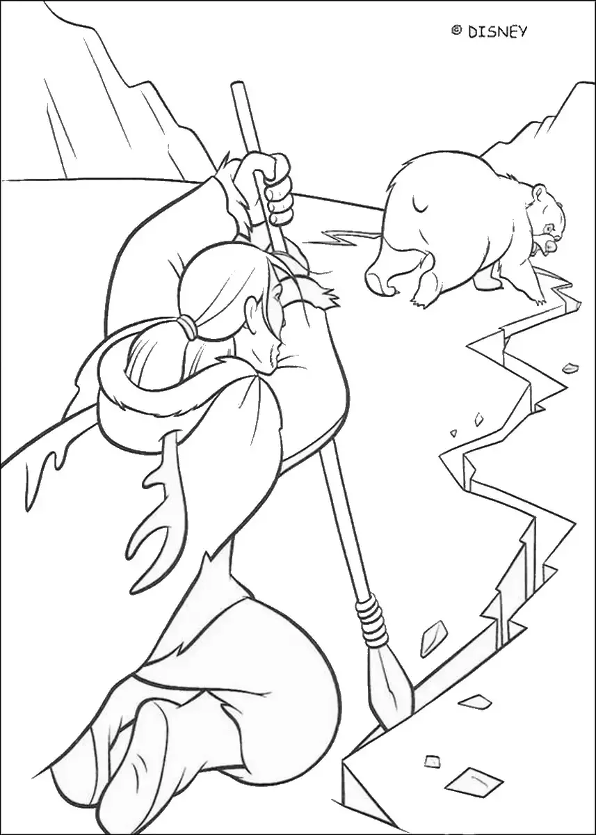 Раскраска опасность на льду