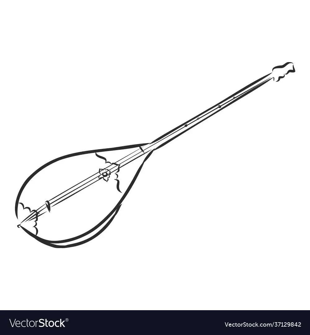 Домбра раскраска