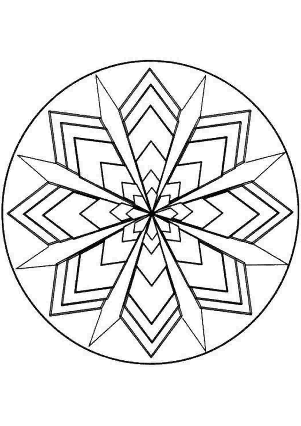 Мандала Снежинка