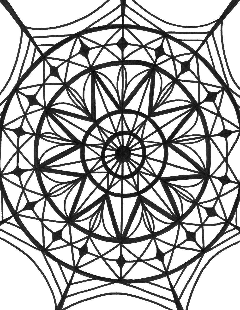 Узоры для калейдоскопа для раскраски