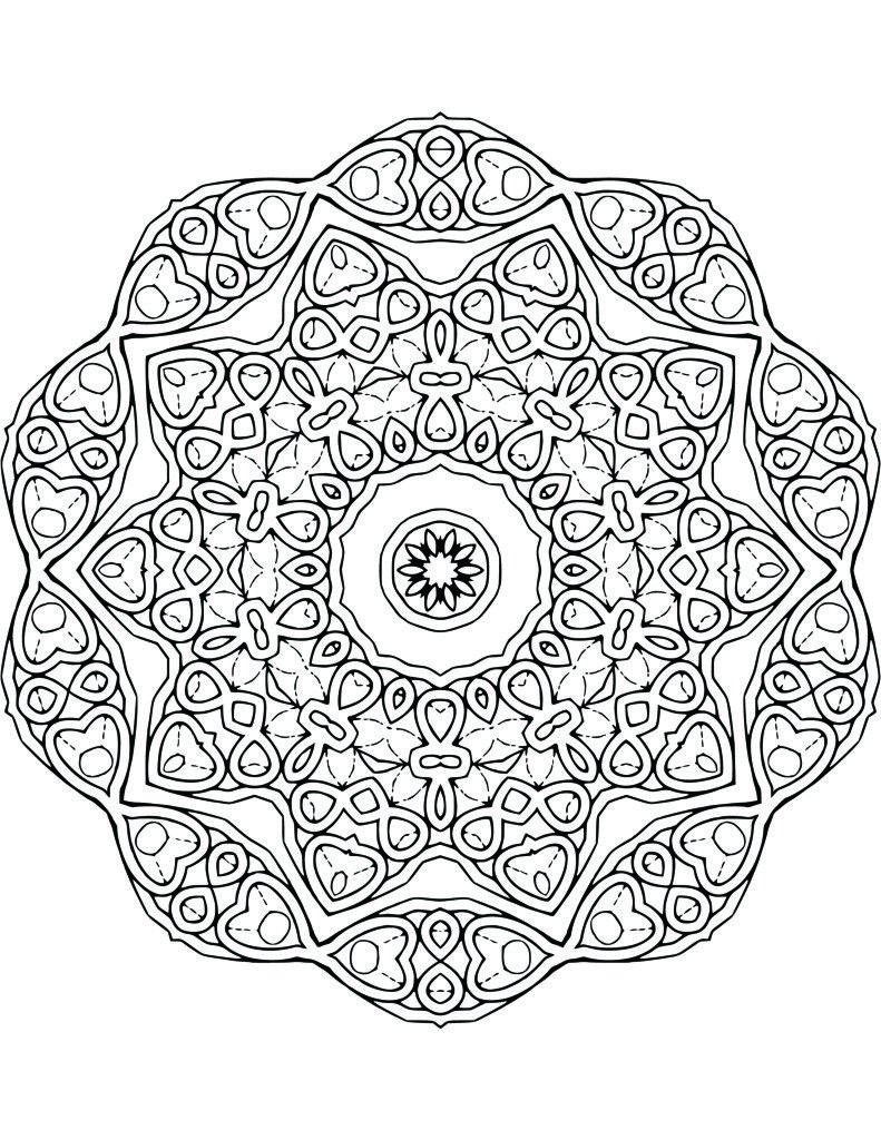 Мандала цветная круг