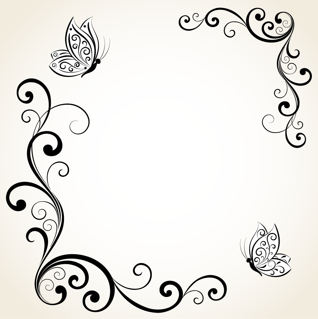 Рамки на бумаге узорные