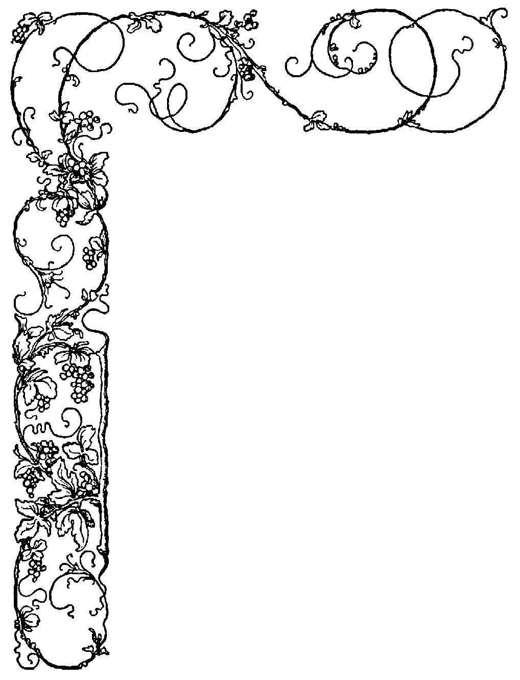 Рамка листья