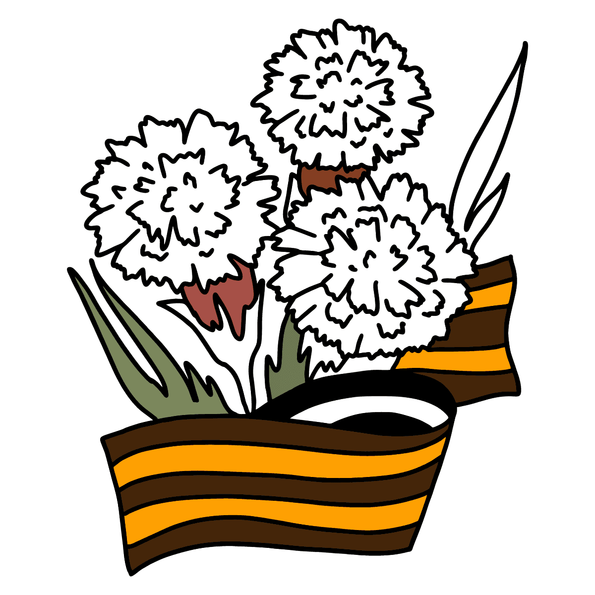 Гвоздика эскиз тату