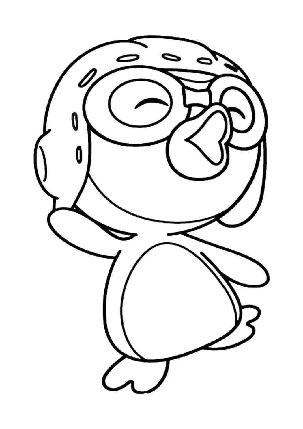 Пингвин раскраска для детей