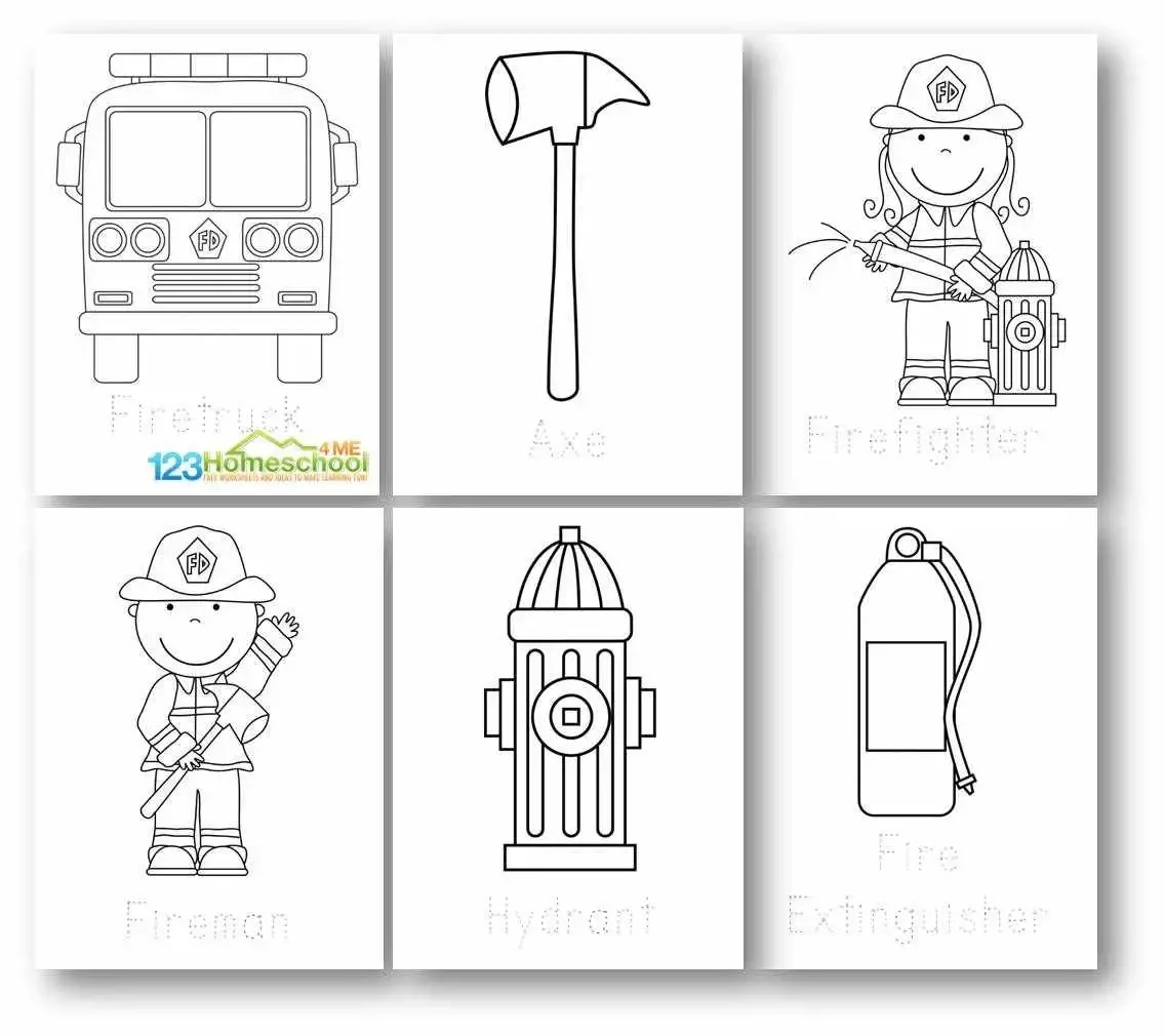 Огнетушитель раскраска для детей