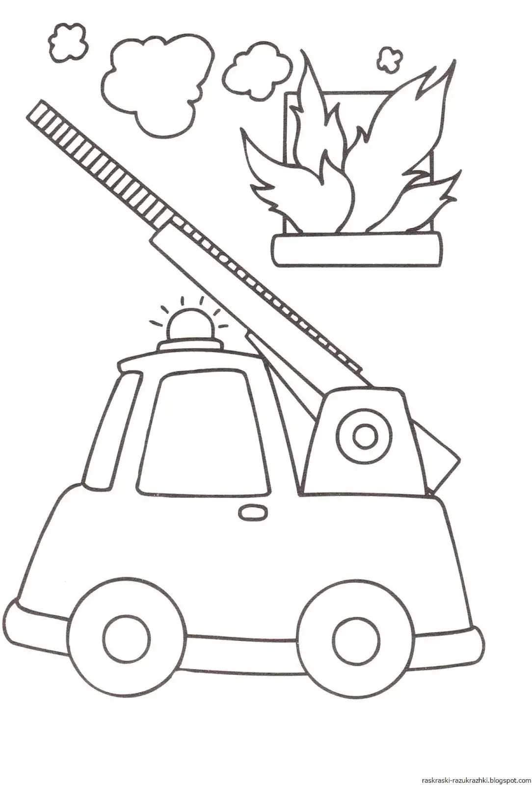 Раскраска пожарная безопасность