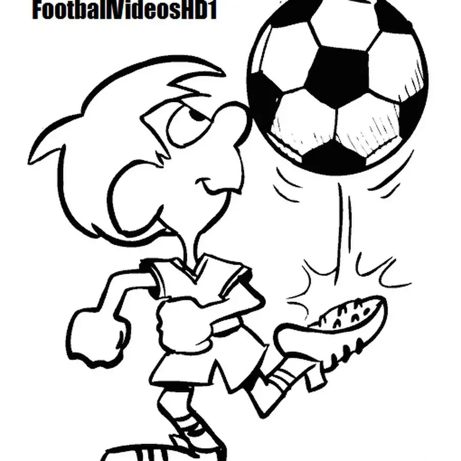 Раскраска футболисты