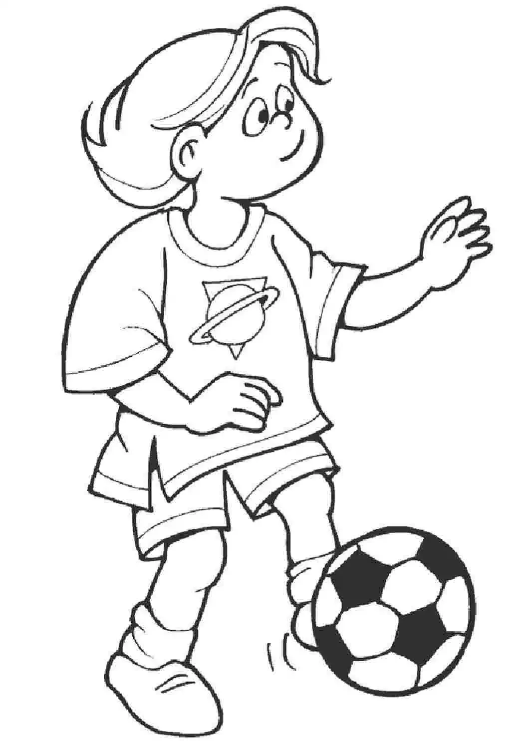 Раскраска футболисты