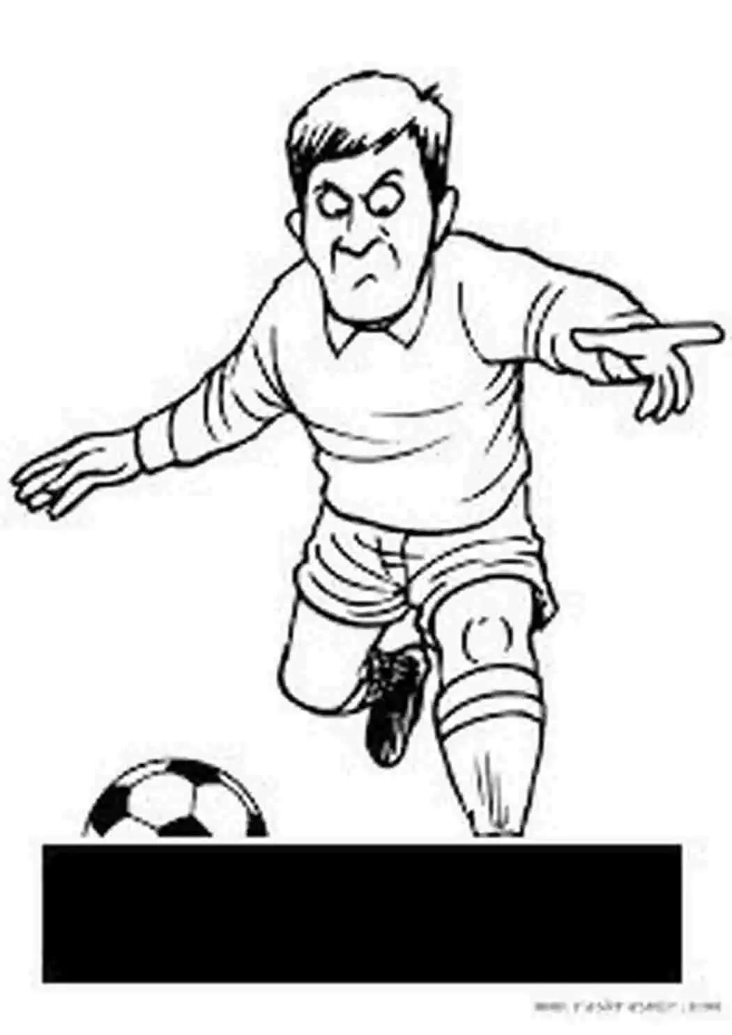 Раскраски вратарей футбола для мальчиков