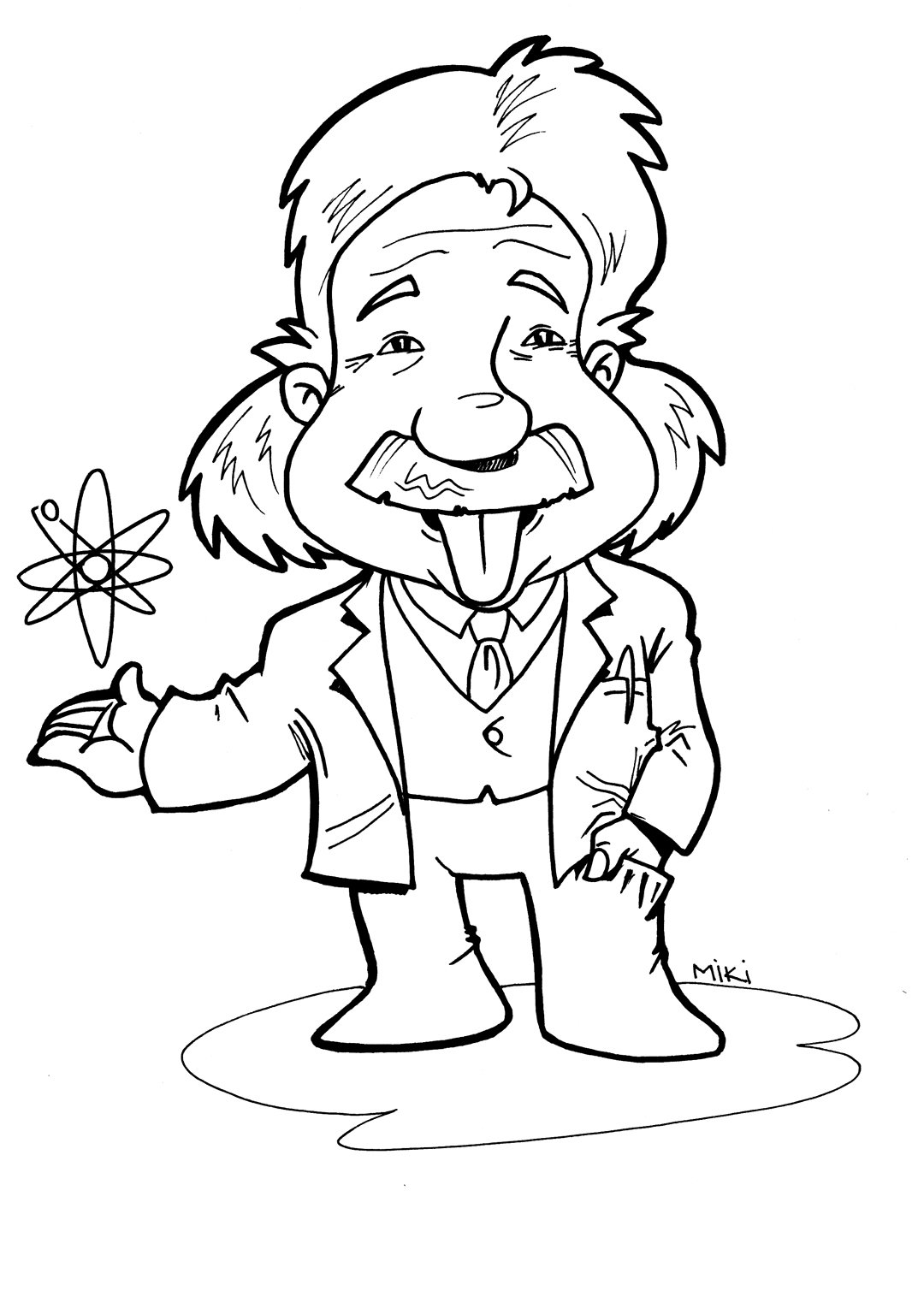 Ученый раскраска