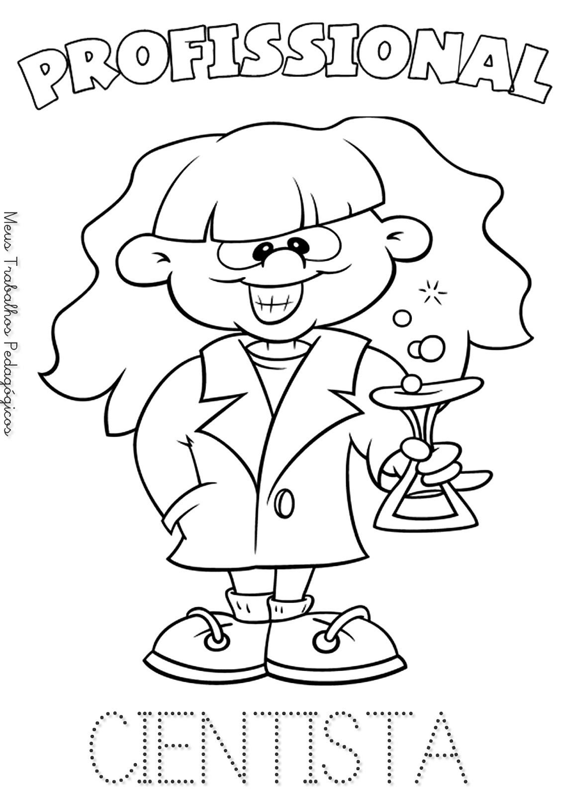 Научная лаборатория для детей в раскрасках