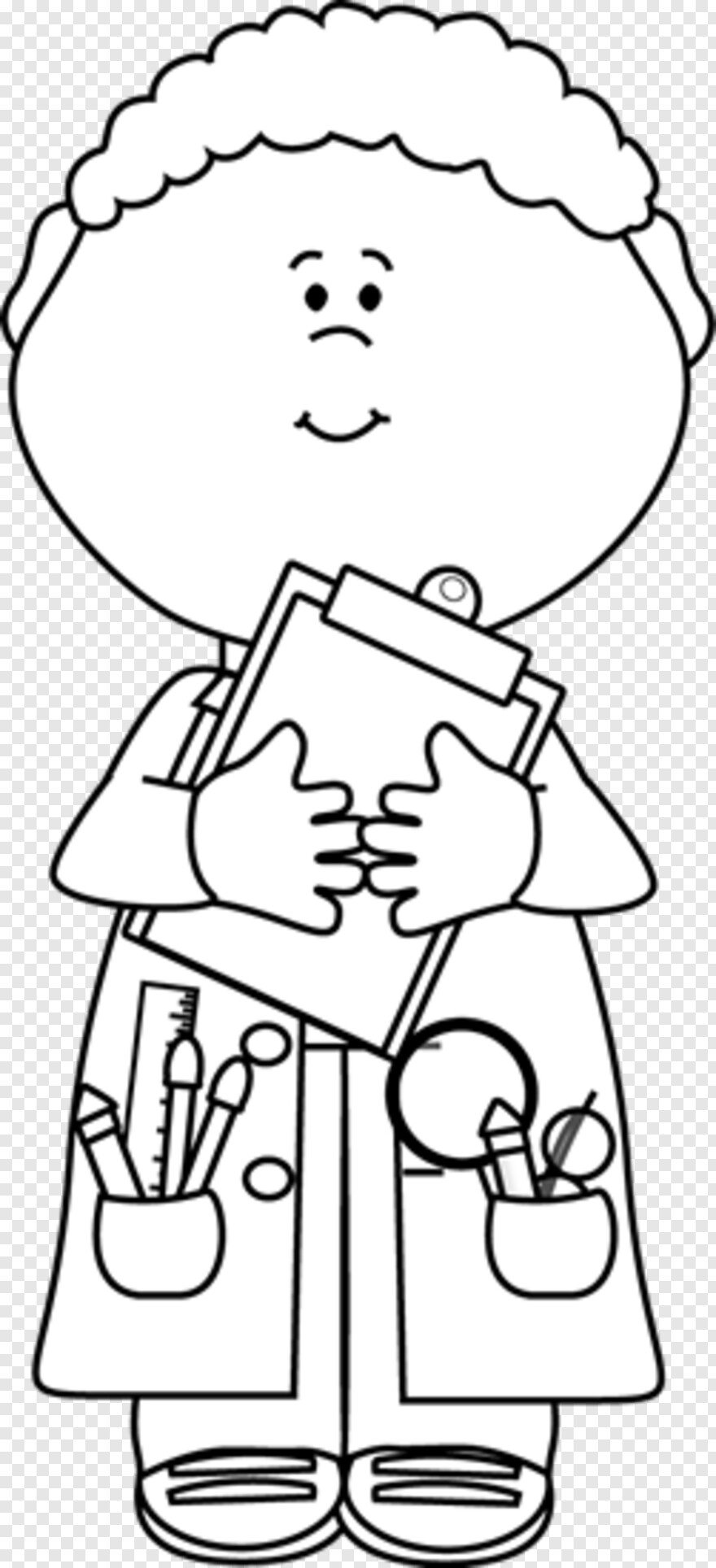 Химик раскраска