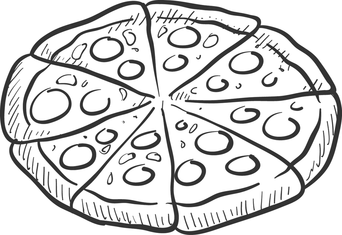 Раскраски тортики и пирожные