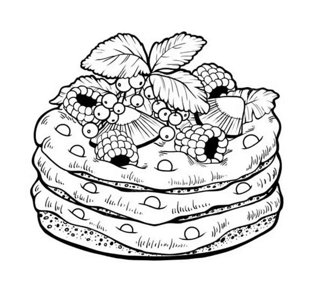 Пирог раскраска