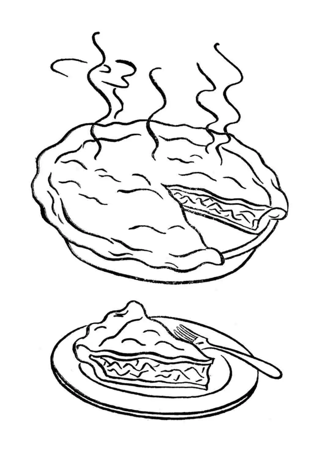 Пирожное раскраска для детей