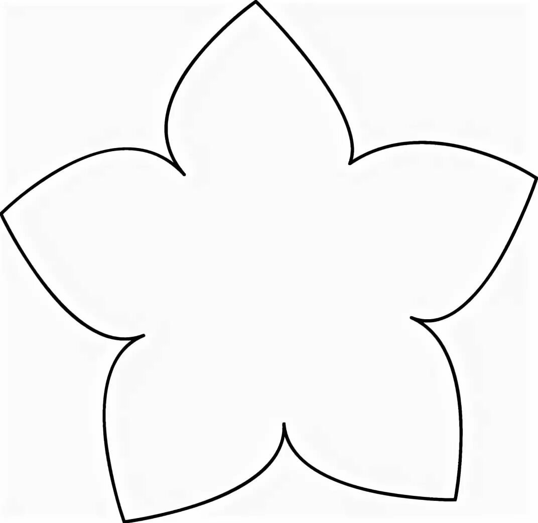 Форма цветка для вырезания