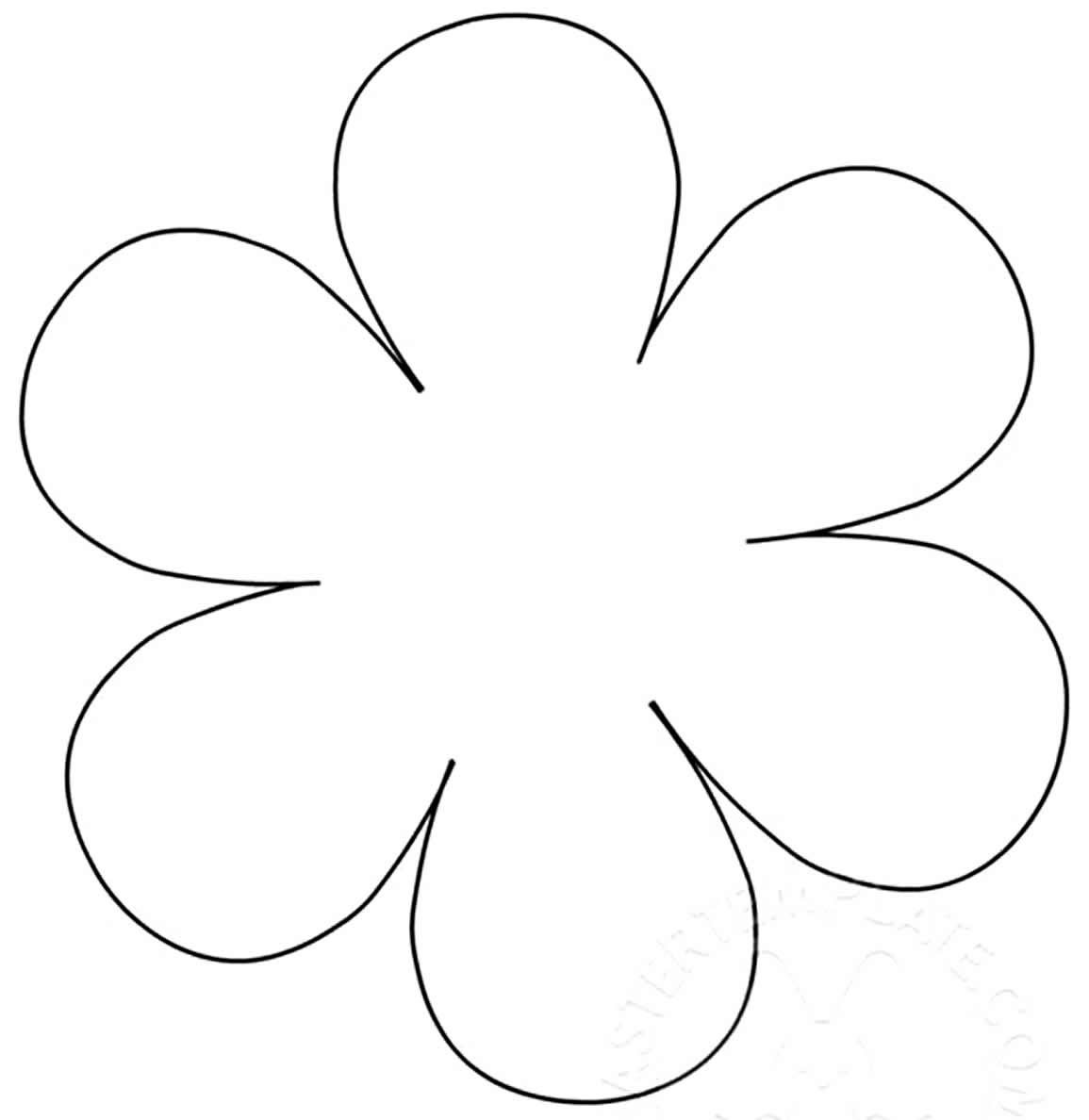 Контур цветов для вырезания из бумаги