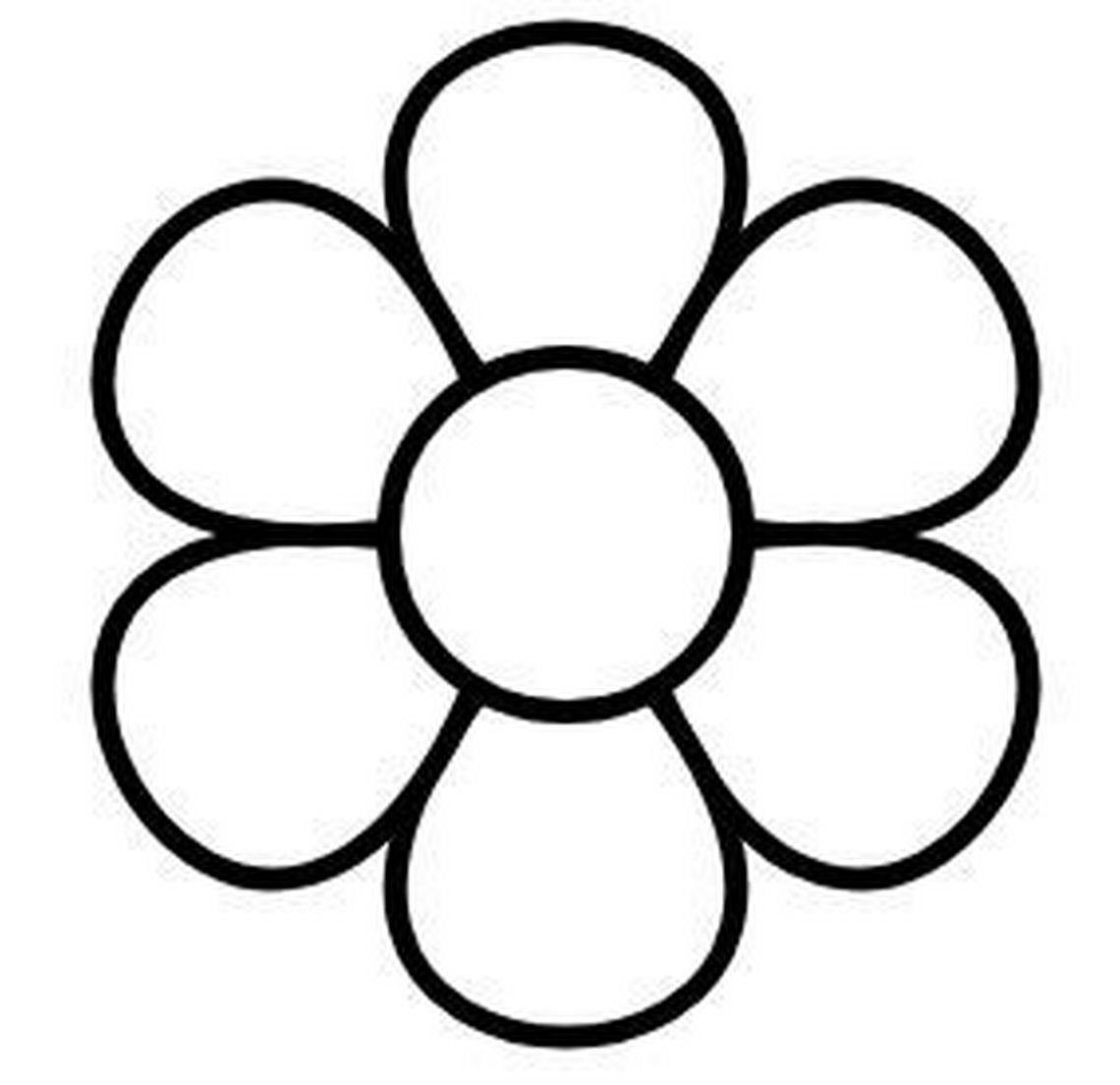 Цветочек черно белый